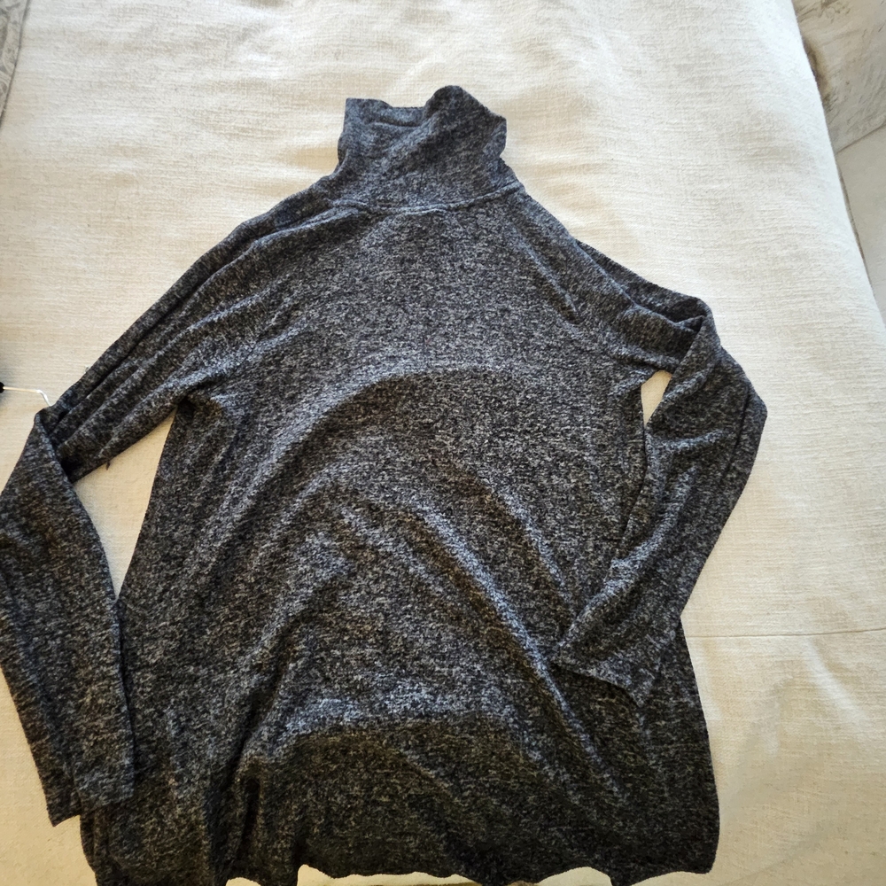 Women's Gray Turtleneck Sweater